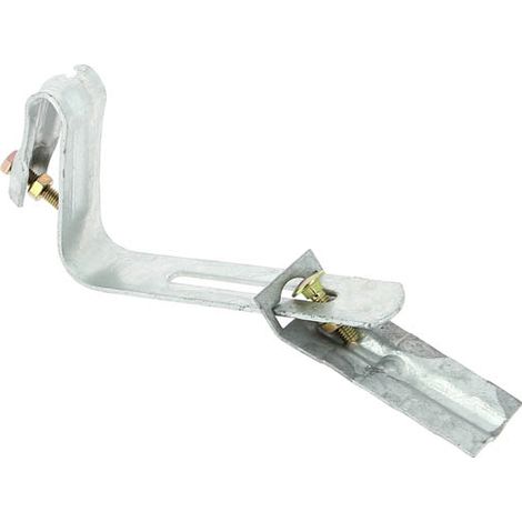 Interplast – Etrier galvanisé pour plaque ondulée – Acier galvanisé – Fixation robuste pour crochets de gouttière – Conforme norme NF-EN 1462