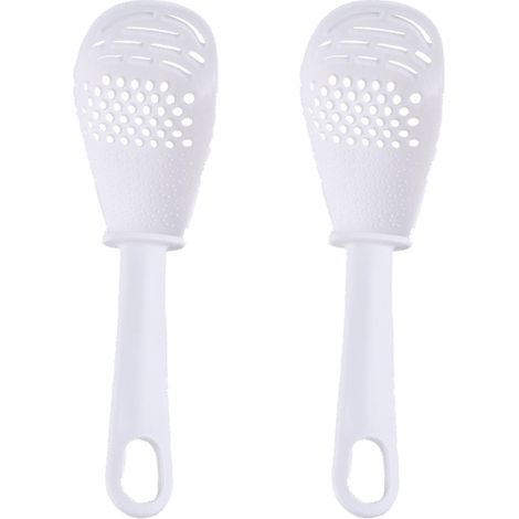 Ustensiles De Cuisine Multifonctions - Cuillère À Fentes En Nylon Résistant À La Chaleur - Pour Poêles Antiadhésives Et Cuisson Quotidienne - Lot De 2 (1/5)