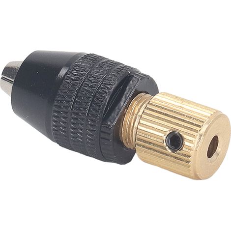 Mandrin Autoserrant 3 Mâchoires pour Outil Rotatif avec Tige d'Extension et Clé Hexagonale, Collet 3.17mm (1/5)