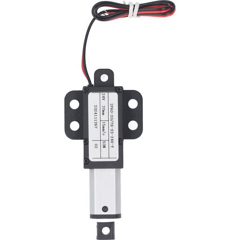 Mini actionneur linéaire électrique, course de 20mm, 50N, DC24V, 15 mm/s, avec aile, pour canapé, Robot, TV, bureau, fenêtre d'armoire