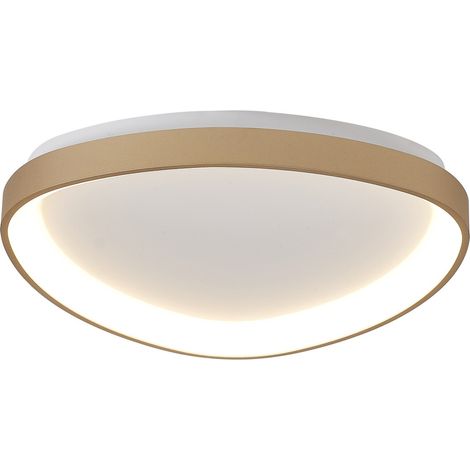 Plafonnier design, NISEKO II, Petit Plafonnier LED Doré en Metal, MANTRA (1/5)