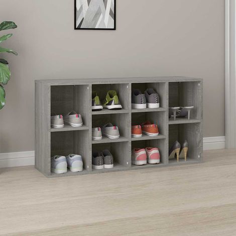 Banc à chaussures, Meuble d'entrée, Banc de Rangement Sogris 103x30x54,5 cm Bois d'ingénierie NKK45266 (1/5)
