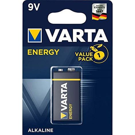 Varta Energy Alkaline-Batterie 9V 6LF22 Blister 1 Stk. - 10er Pack