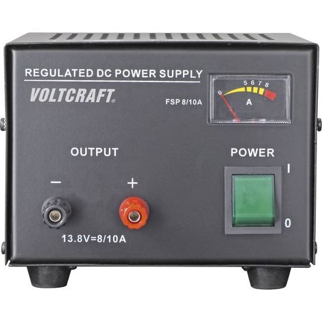 Voltcraft – Alimentation linéaire 13.8V 8A – FSP1138 – 110W avec protection anti-court-circuit – 1 sortie 4 mm pour laboratoire (1/3)