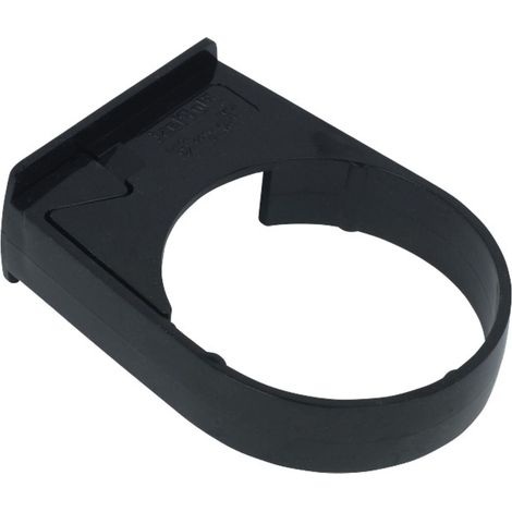 FloPlast 50mm Round Downpipe Bracket Black - Secure Your Gutters (1/2)
