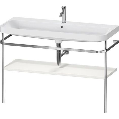 DURAVIT HP4839O39390000 Console métallique fixation murale avec HD2 Plus, 1 robinetterie (1 trou)
