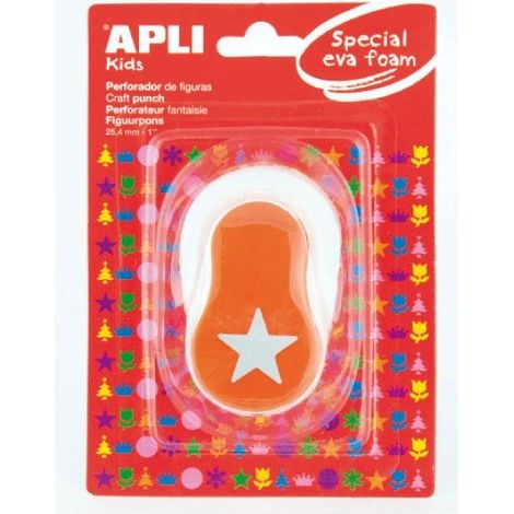 APLIKids 13298 - Speciale punzone a stella in gomma EVA, 25,4 mm