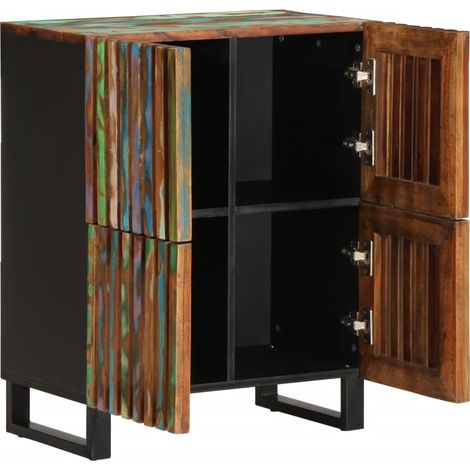 Sideboard/Anrichte/Buffet 60x34x75 cm Massivholz Akazie LXWW354255 (1/5)