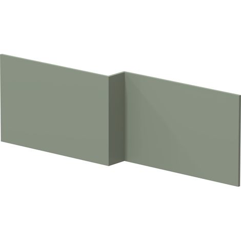 Hudson Reed Square Shower Bath Front Panel 520mm H x 1698mm W - Fern Green