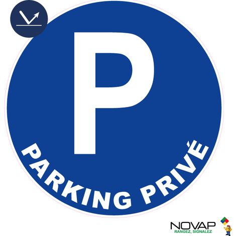 Panneau Parking Privé - Rétroréfléchissant Classe 1 - Ø300mm - 4068060