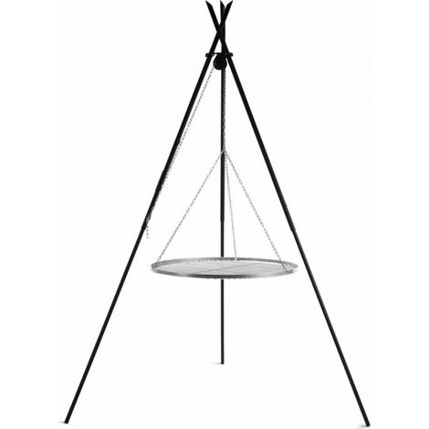 Grille de barbecue sur trépied, 210cm de hauteur, 70cm de diamètre, acier, CookKing, 111444 (1/4)