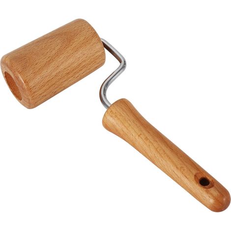 Nudelholz, Gebäck- und Pizzabäckerrolle, Backutensilien aus Holz (1/5)