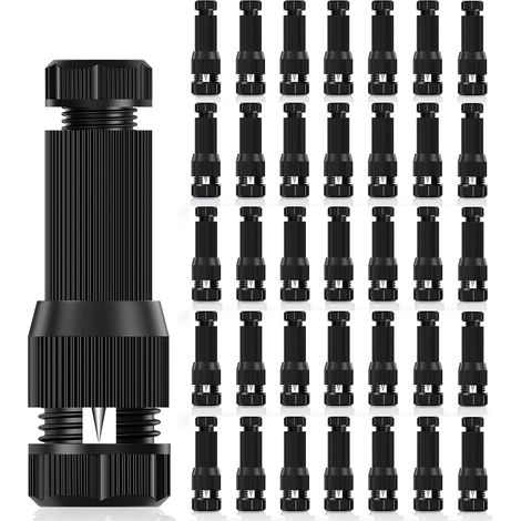 Conectores de cable impermeables de bajo voltaje (36 piezas) para cables de iluminación de exteriores 12/2 y 14/2 (1/5)
