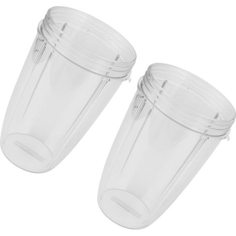 2 Pièces Tasse à Jus Transparente Accessoire Blender Compatible 600W 900W (1/5)