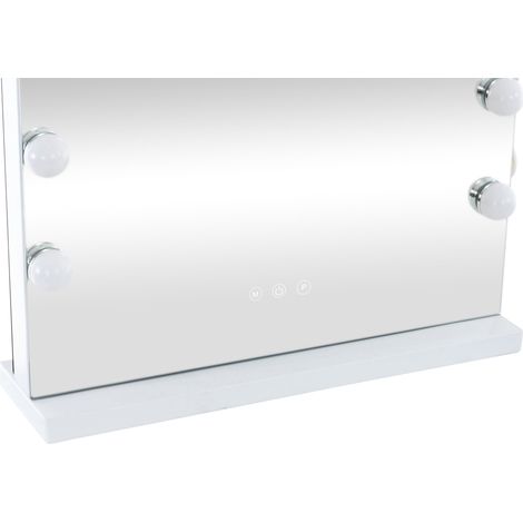 Miroir de maquillage LED en plastique 43 x 61 cm avec port USB 100008957 (1/4)