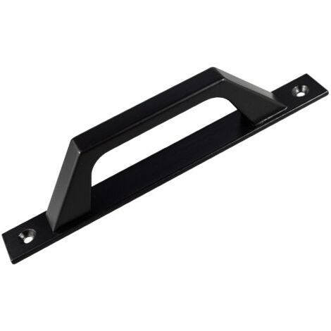 Poignées apparentes en alliage d'aluminium, poignées de portes coulissantes, poignées de balcon et de cuisine, petites poignées de portes et de fenêtres en bois noir. (1/4)