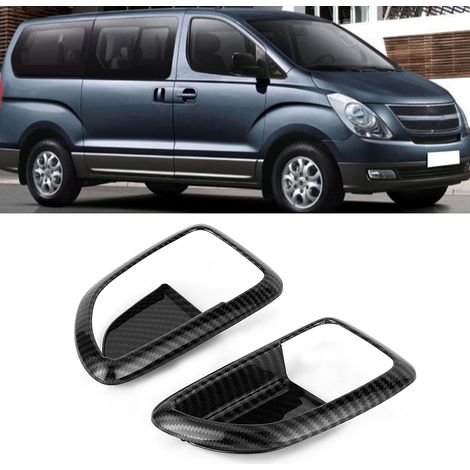 2 Stück Türgriffblenden im Carbonfaser-Look für den Innenraum, passend für Hyundai Grand Starex H1 2019 (1/5)