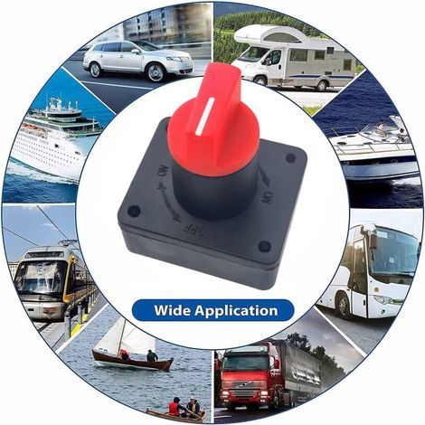2 PCS Coupe Batterie, 12 V / 60 V 300 A Coupe Circuit, Interrupteur de Batterie, pour Bateau, Voiture, Moto Et Camion de Véhicule Tout-Terrain (1/3)
