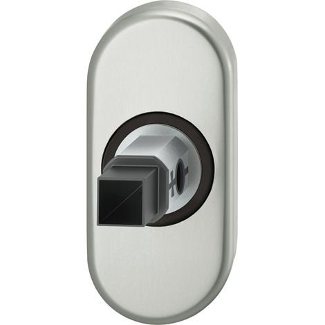 FSB Adapter-Rosette oval Drücker für Rahmentür, Ansatz 8 mm, Edelstahl matt (1/5)