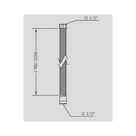 FLEXO EXTENSIBLE 1,70-2,25 M INOX DOBLE GRAPAJE (1/2)