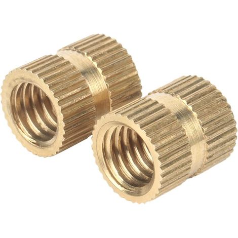 Écrous moletés en laiton à insert fileté M2x3,5x5mm (60 pièces) (1/5)