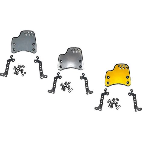 Pare-brise avant avec support pour moto Ducati Scrambler 400/800 - Argent (1/5)