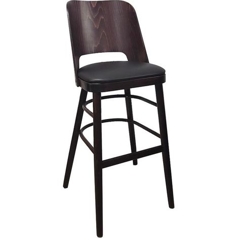 Tabouret PRESTON en simili cuir style bistrot pour intérieur