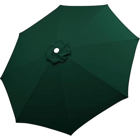 Tessuto per ombrellone da 2,7 m, ricambio per tendalino da giardino, 8 stecche, verde. (1/4)