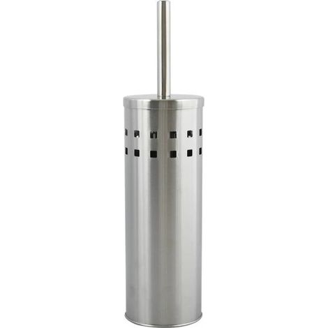 Brosse Wc avec support Inox & Acier Finition Satinée MSV (1/4)