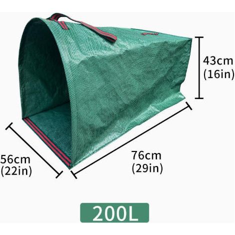 Sac de ramassage de feuilles de jardin 200 L – Sac de rangement imperméable – Outil de jardinage (1/2)