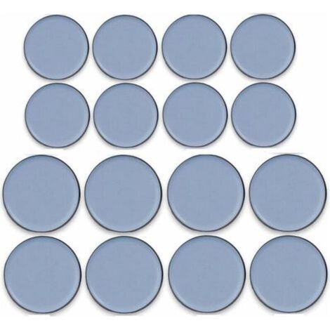 Set mit 16 selbstklebenden Teflon-Möbelgleitern – Größen 25 mm und 30 mm – Gleiter für Hartböden – Geräuschdämpfung und Schutz (1/5)