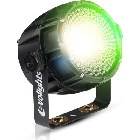Foco LED exterior Evolights Candy PAR IP65 para escenarios, iluminación DMX, 120 W RGBW + 30 x 0,2 W RGB. (1/5)