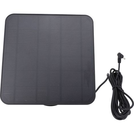 Panneau solaire pour caméra de sécurité 6V 5W CC, résistant aux intempéries, compatible avec les caméras Ring Spotlight Cam. (1/5)