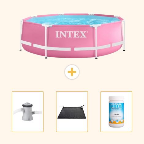 Intex Piscine Tubulaire Ronde - 244x76 cm - 4-pièces SCB80 (1/5)