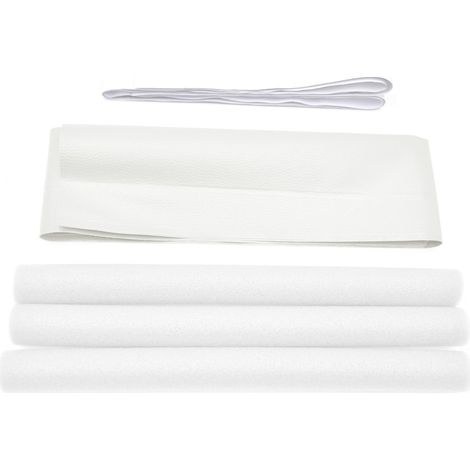 Soavoa Boudin de Porte Bas de Porte Mousse Adhésif Isolant Phonique Étanche Anti Courant d'Air pour Intérieur Extérieur 1 Pièce (1/4)