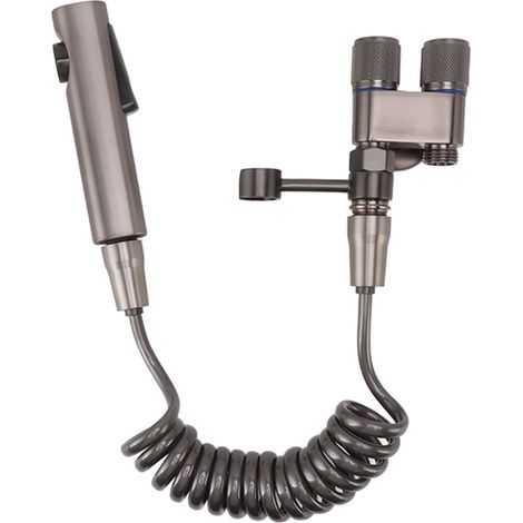 Douchette WC, accessoire douchette à main, kit de douchette WC avec flexible pour l'hygiène intime, gris (1/5)