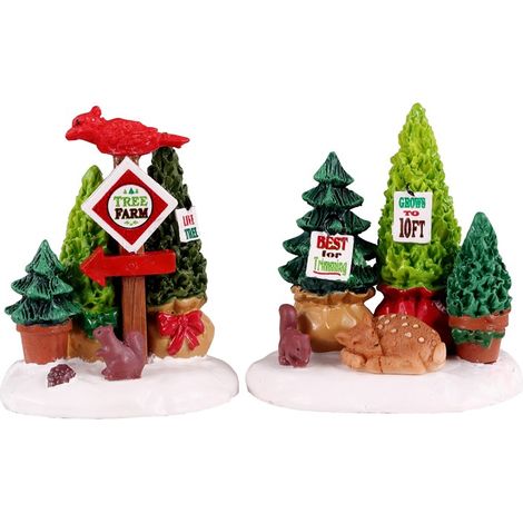 Tree Farm Display Set Of 2 Cod. 14844