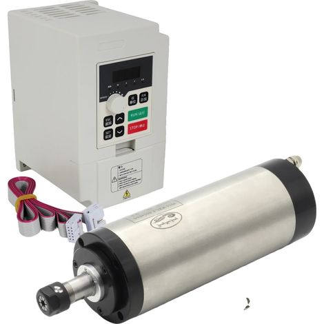 Routeur CNC, moteur de broche refroidi par eau de 1,5 kW, inverseur inclus, AJOUTER VFD, 220V-c (1/2)