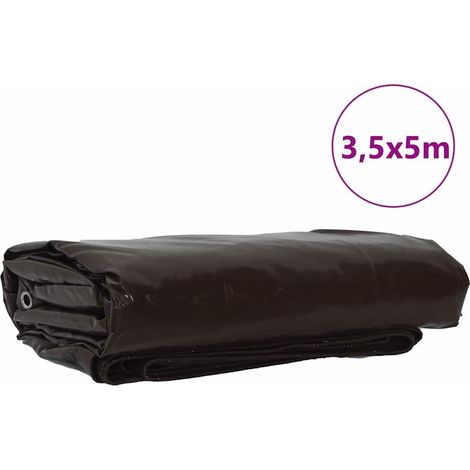 Maison Exclusive - Telo 650g / m² Marrone 3,5 x 5 m Tela con rivestimento in PVC