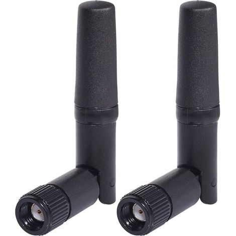 Petite Antenne WiFi 2 Pièces Double Bande 2,4 GHz 5,8 GHz RP SMA Antenne pour PC Ordinateur de Bureau Carte PCIe Routeur WLAN Caméra de Recul sans Fil (1/5)