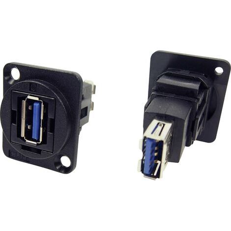 Prolongateur USB 3.0 femelle type A vers USB 3.0 femelle type A Cliff CP30205N 1 pc(s) Y625571 (1/3)