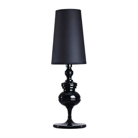 Lampe décorative de salon de style européen lampe de table lampe de chevet petit noir 15x46cm (1/3)