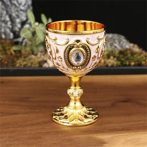 Gobelet Métal Gravé 30 ml 4,3 x 7 cm Décoration Intérieure Voyage Collection Unité