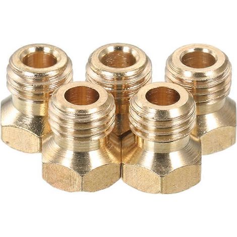 Kit de conversion GPL pour plaque de cuisson à gaz 5 brûleurs : injecteurs de propane (70, 87, 70, 50, 102) (1/5)