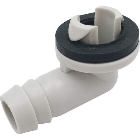 Raccord de Coude de Connecteur de Tuyau de Drainage de Climatiseur avec Anneau en Caoutchouc pour UnitéS -Split et Unité de FenêTre Ca 3/5 Pouces (15 Mm) (1/5)