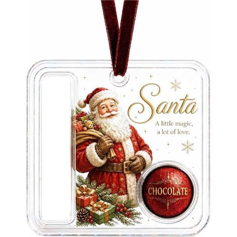 Porte-monnaie de Noël en acrylique bonhomme de neige, ornement suspendu, pendentif pour ranger les billets roulés, décoration pour sapin de Noël (1/5)