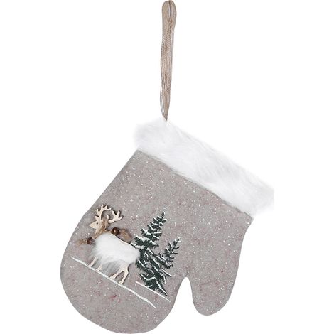 Chaussette de Noël suspendue pour arbre - Pochette cadeau décorative pour fêtes et maison (1/5)