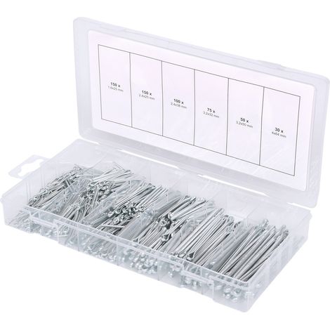 KS Tools Sortiment Splinte, 1,6x25,4mm-4,0x63,5mm, 555-teilig (1/5)