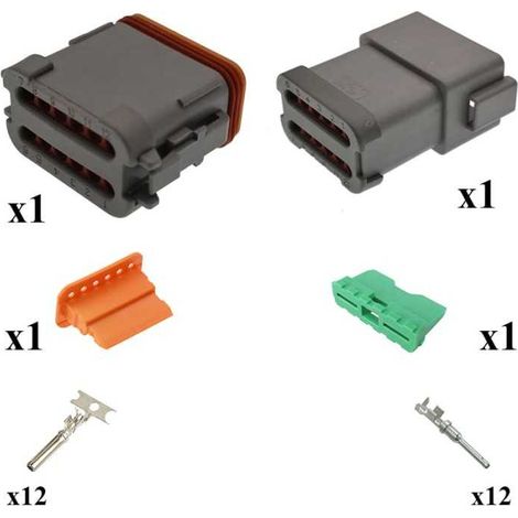 Kit Connecteur DT series Mâle female 12 Voies E003