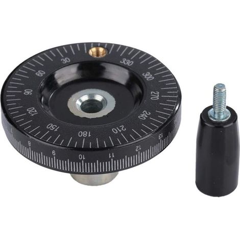 Volant de 63 mm, volant rond en bakélite massif, idéal pour remplacer les disques défectueux des fraiseuses, tours et rectifieuses. (1/5)